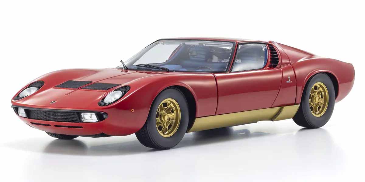 Kyosho 1:12 Lamborghini Miura P400 1968 Red/Gold