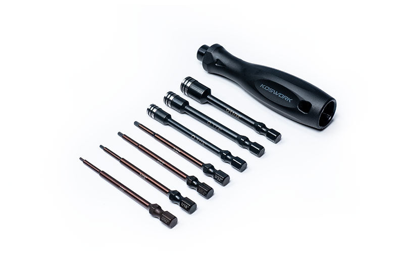 Koswork AE RC10 Standard Hex Wrench Nut Driver Tool Set (7pcs)