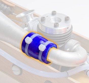 Exhaust tube 16x22x100mm silic