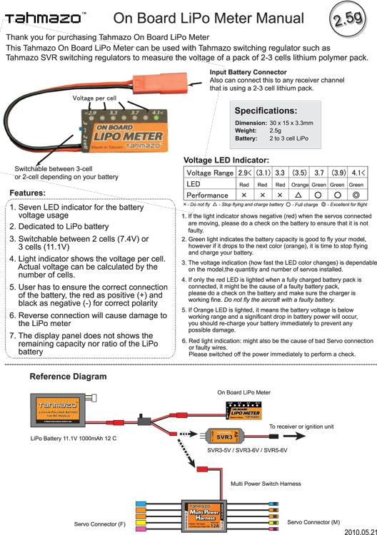 Volt Spy On-Board Li-Po 2-3S