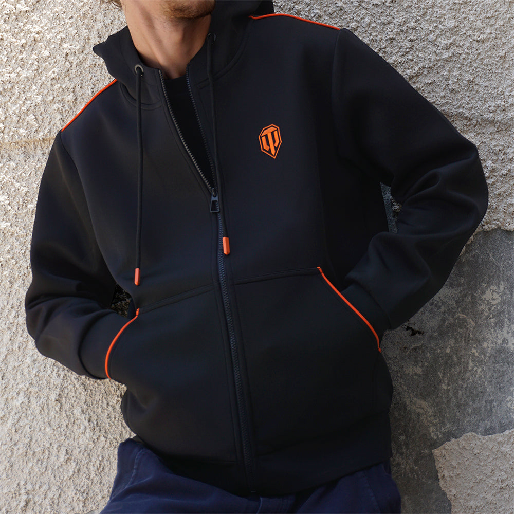 World of Tanks Zip hoodie base black, 2XL