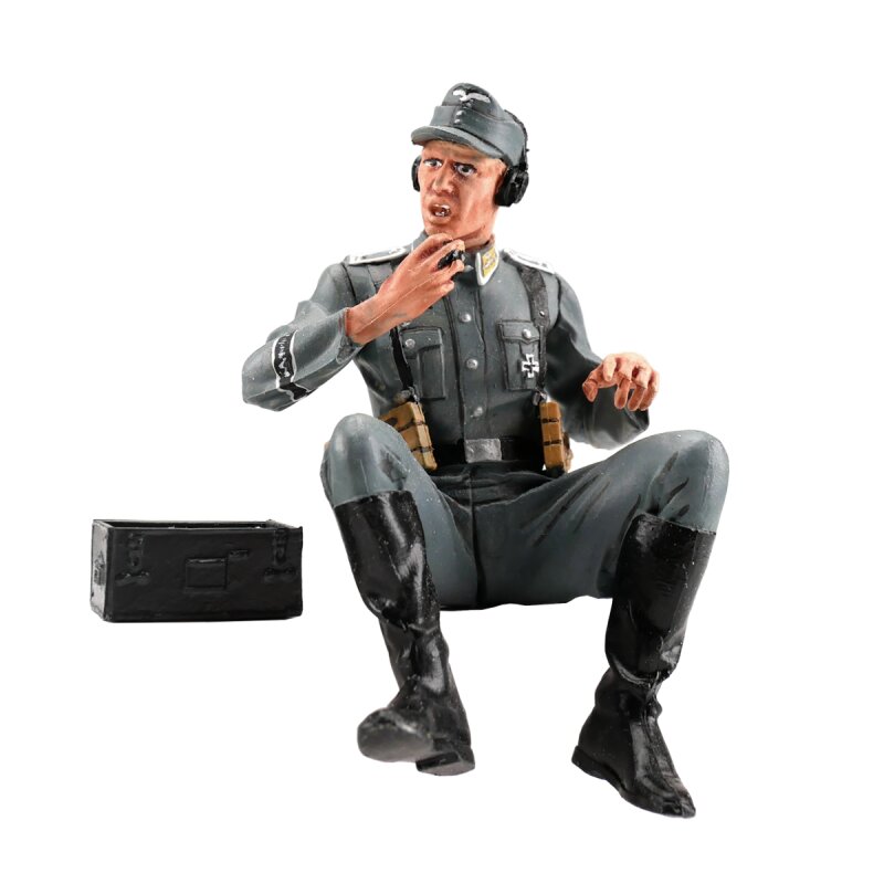1/16 Figure Schwimmwagen Radio Operator Luftwaffe grey