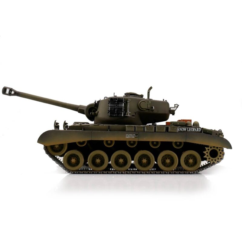 1/16 RC M26 Pershing Snow Leopard green BB (metal tracks)