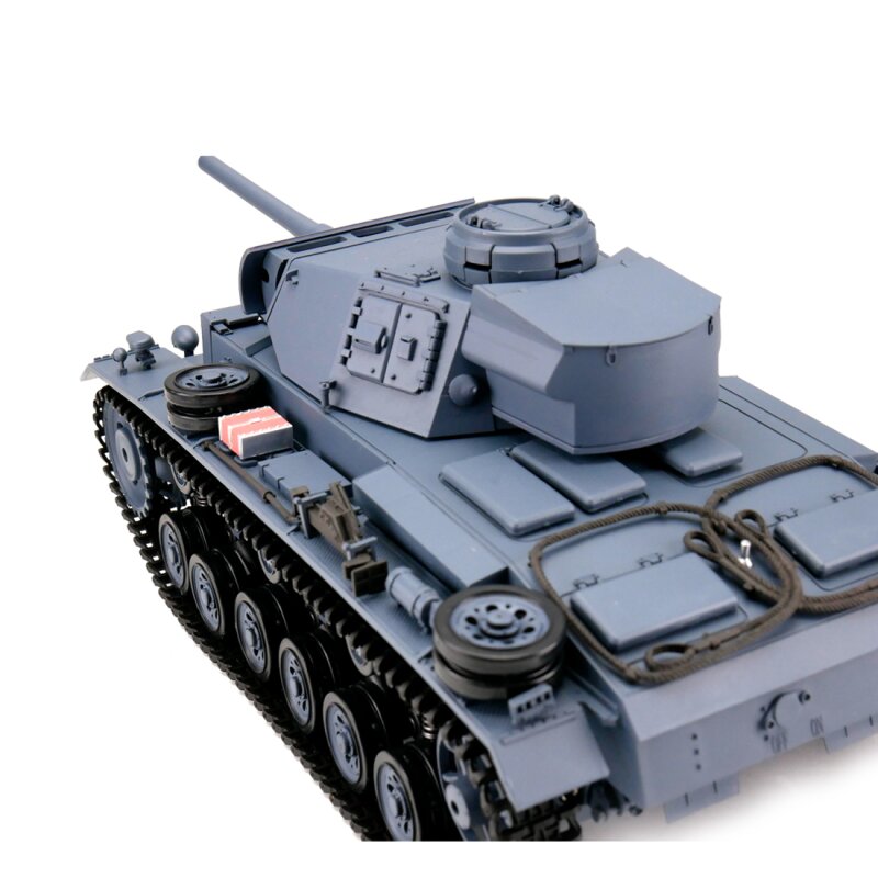 1/16 RC PzKpfw III Vers. L grey BB+IR (Metal Tracks)