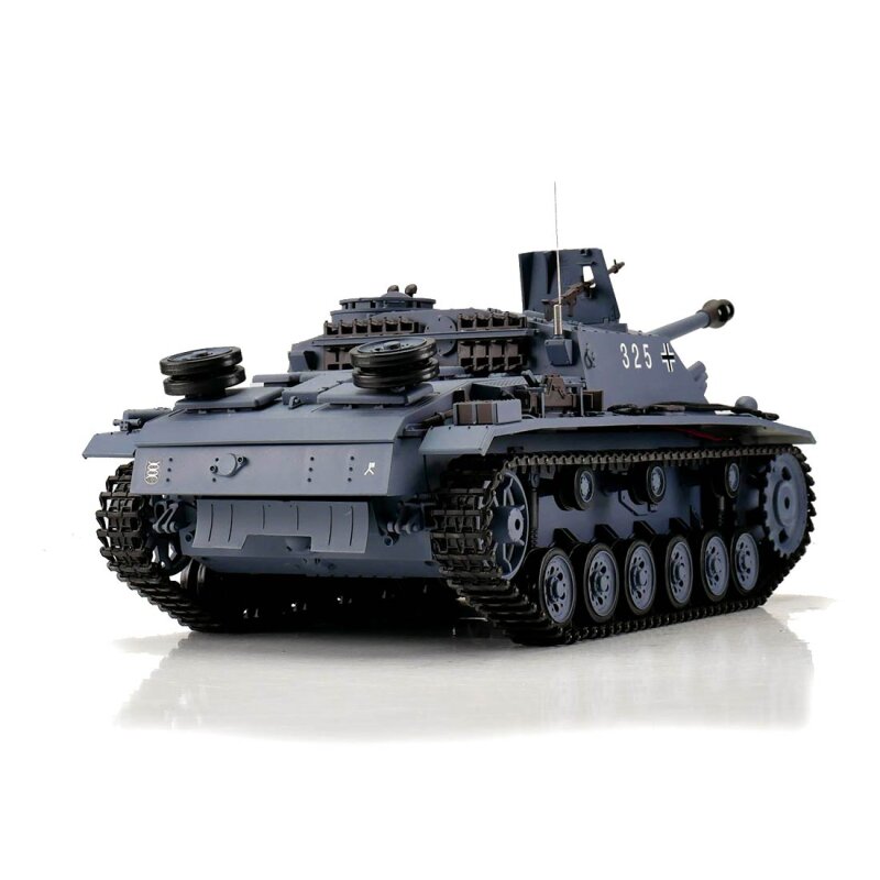 1/16 Sturmgeschütz III vers. G grey BB+IR (metal tracks)