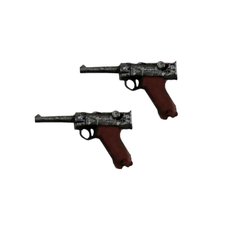 1/16 Accessories Pistol Luger P08 Parabellum painted