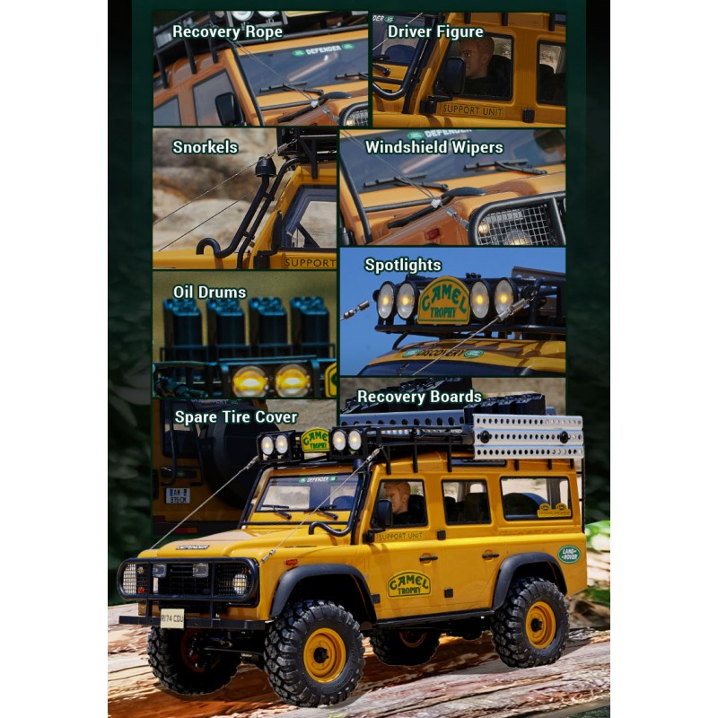 1/10 Land Rover Discovery 1st-Gen. FCX10 Scaler ARTR kit (RS) -Yellow