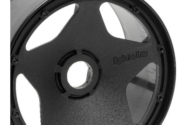 Super Star Wheel Black Rear (120 X 75Mm/2Pcs)