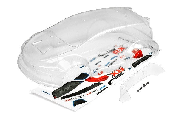 CLEAR RALLY BODY WITH DECALS (ION RX)