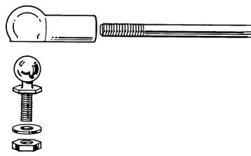 Du-Bro 181 - 2-56 Threaded Ball Link