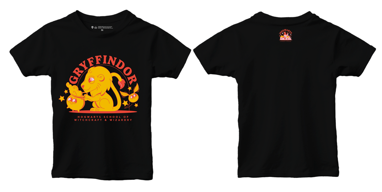 Harry Potter Gryffindor kids t-shirt black, 7-8 years