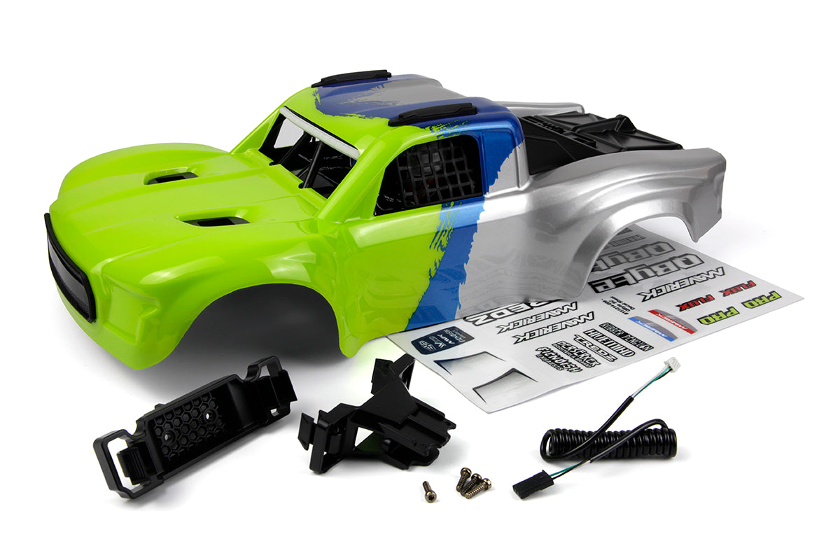 QByte SC 1/12th Printed Body - Fluoro Green