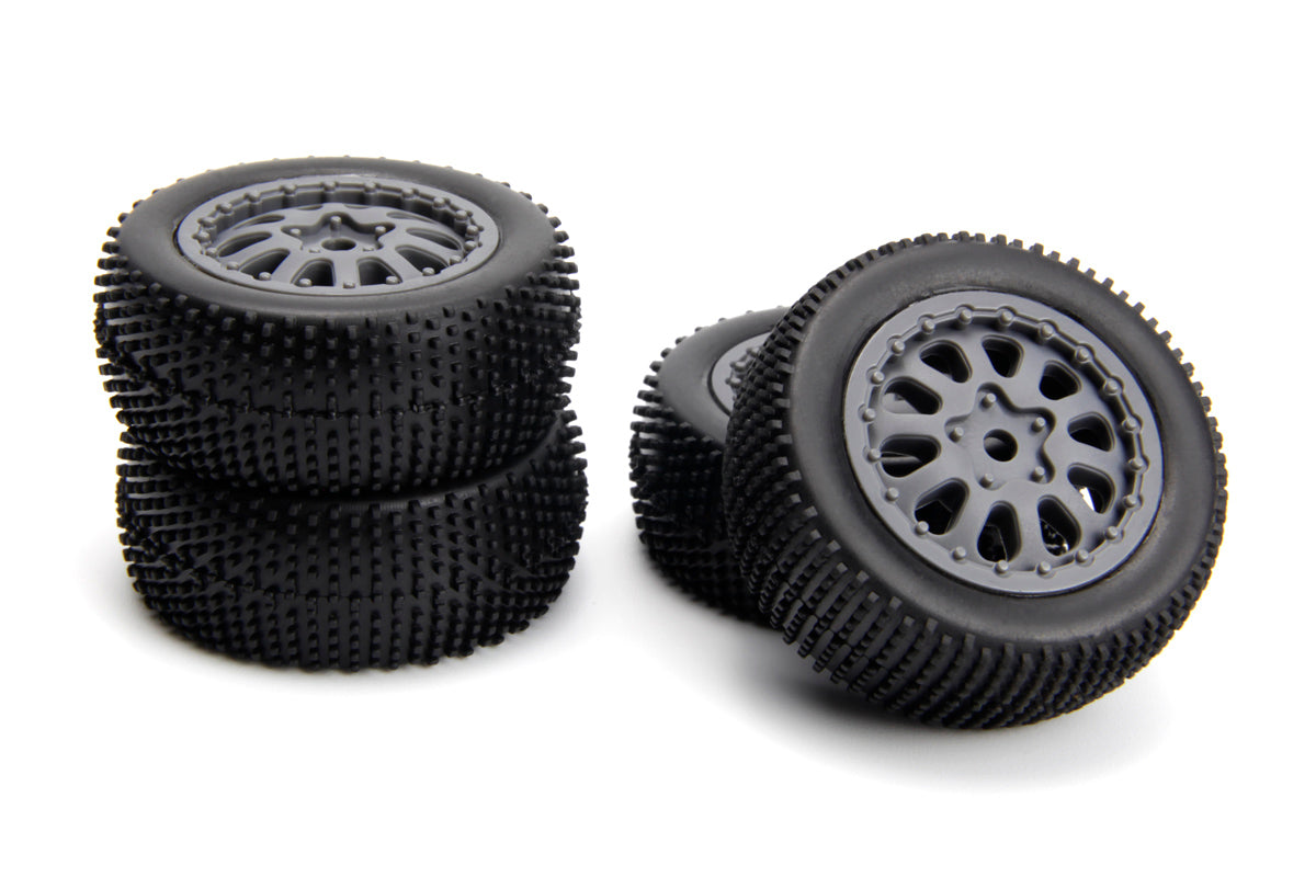 Sidepin SC Wheel/Tyre Set (Grey/Front/Rear)