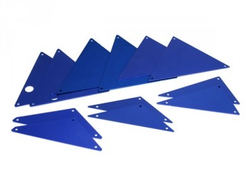 Traxxas 8434X Tube Chassis Inner Panels Blue Alu set UDR