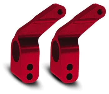 Traxxas 3652X Stub Axle Carriers Aluminium Red (2)