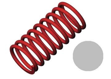 Traxxas 5442 Shock Springs GTR Red (4.9 Rate Silver) (2)