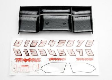 Traxxas 5446G Wing Exo-Carbon with Decals Revo
