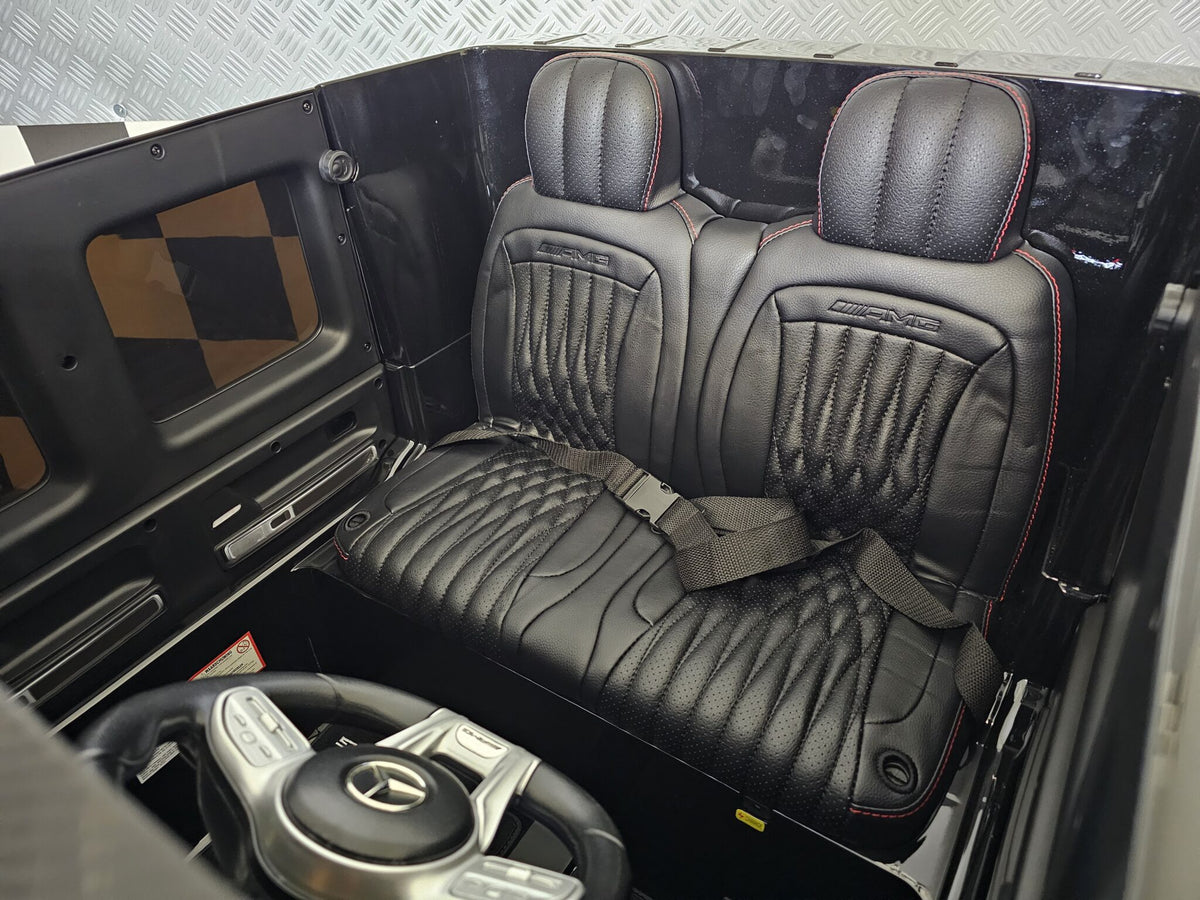 Mercedes-Benz G63 AMG 4x4 24V elbil til børn – 2 personer, metallic sort