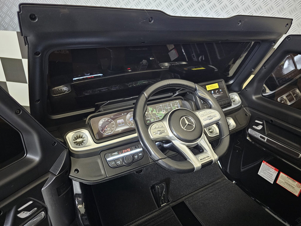 Mercedes-Benz G63 AMG 4x4 24V elbil til børn – 2 personer, metallic sort