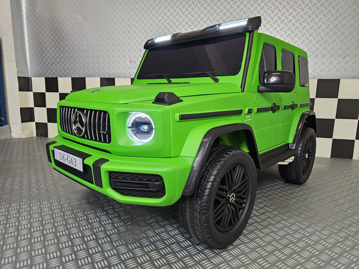 Elektrisk børnebil Mercedes G63 AMG 24 volt mat grøn