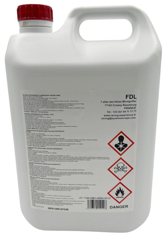 Nitro bränsle till bil - 16% (kan ersätta 25%) - 5 Liter - HOT ROAD GT - REF0516TE