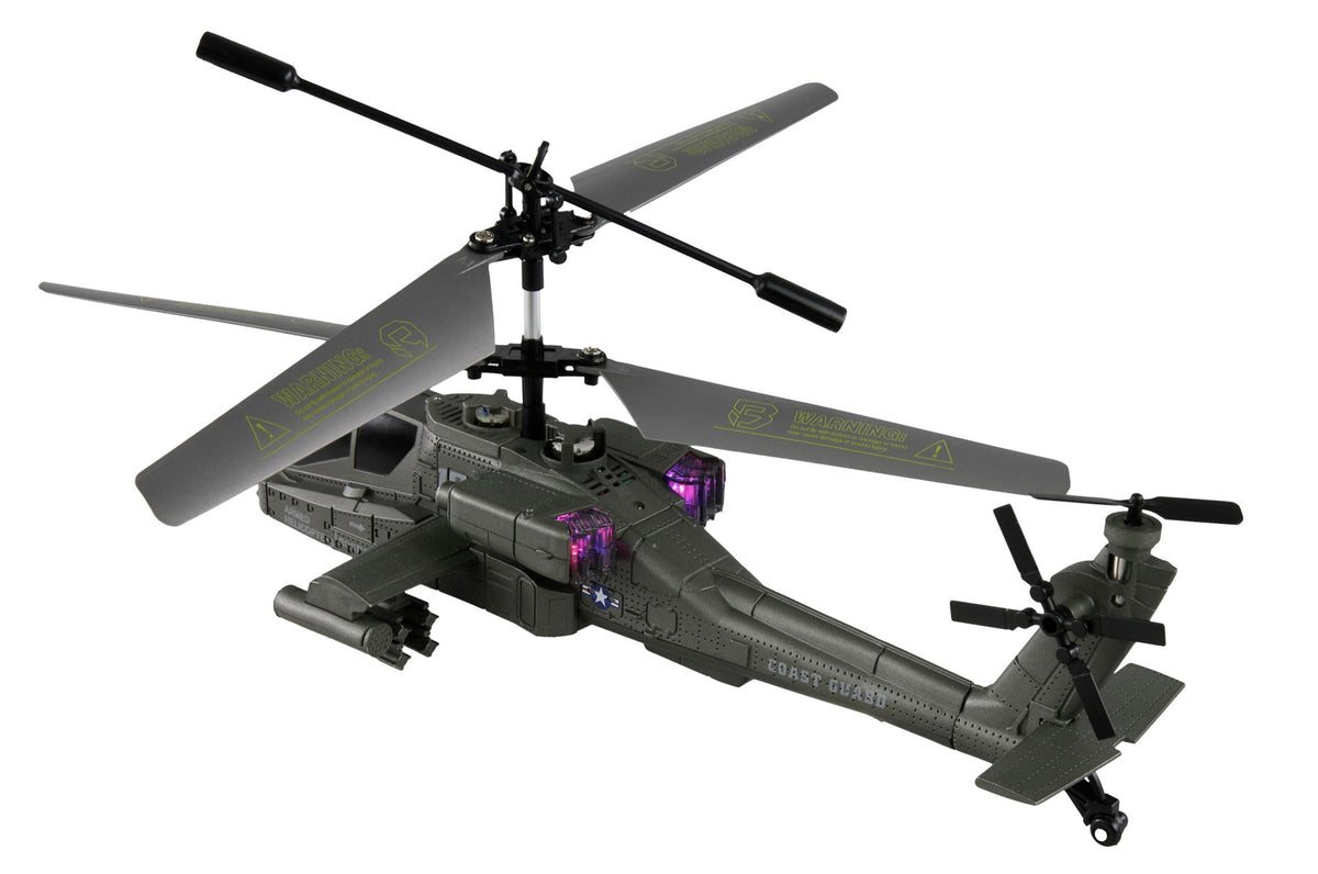 Fjernstyret Apache AH-64 Koaksial begynder helikopter – 3,5-kanals RTF
