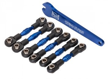 Traxxas 8341X Turnbuckles Front and Rear Alu Blue Set 4-Tec