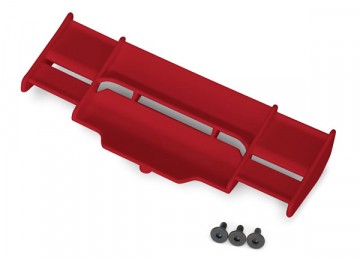 Traxxas 6721R Wing Red Rustler 4x4