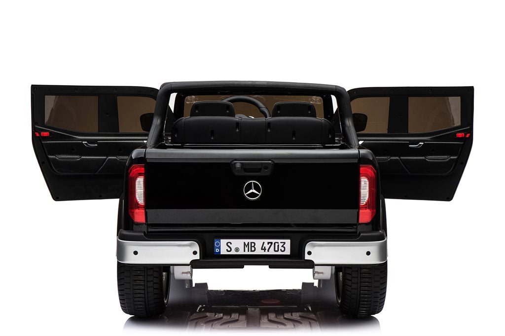 Mercedes X-Class Svart 4WD – 4x12V Elbil för Barn