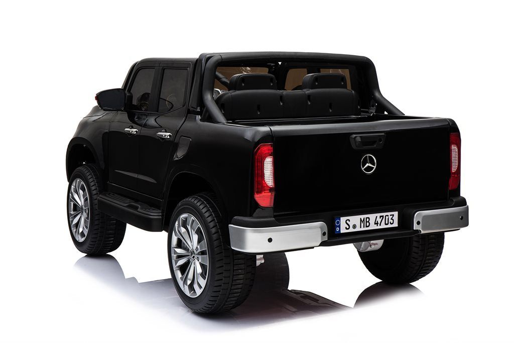 Mercedes X-Class Svart 4WD – 4x12V Elbil för Barn