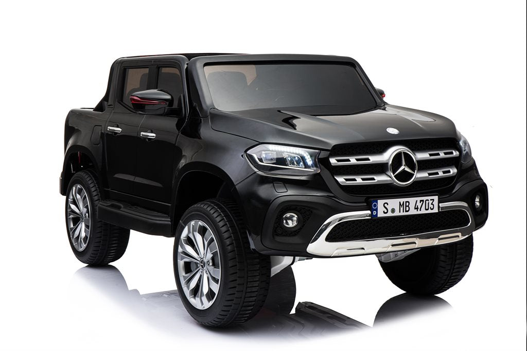 Mercedes X-Class Svart 4WD – 4x12V Elbil för Barn