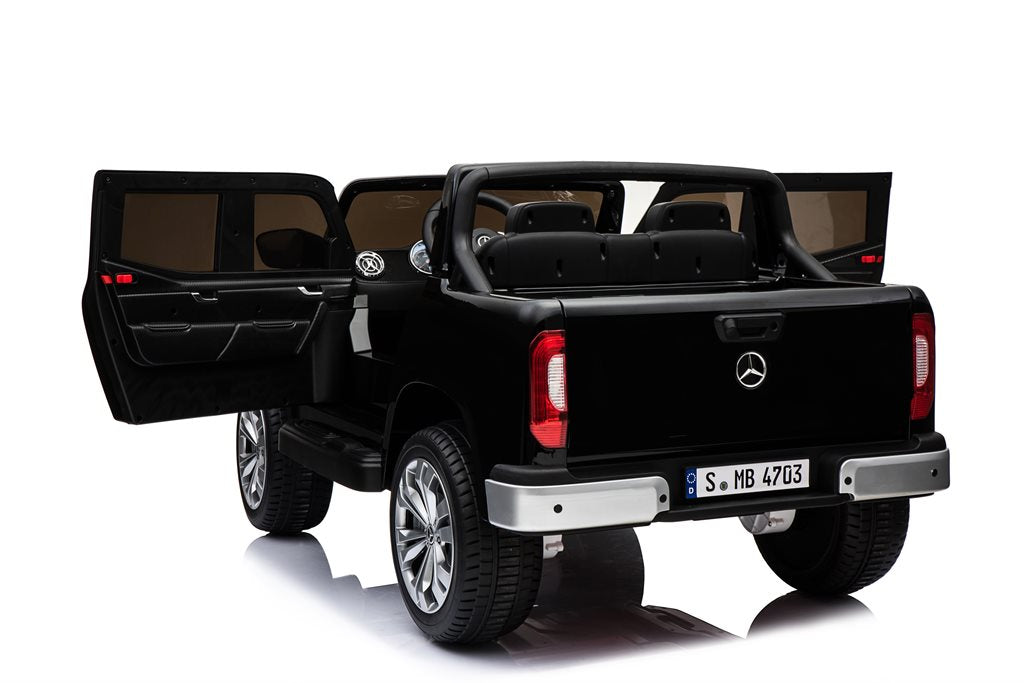 Mercedes X-Class Svart 4WD – 4x12V Elbil för Barn