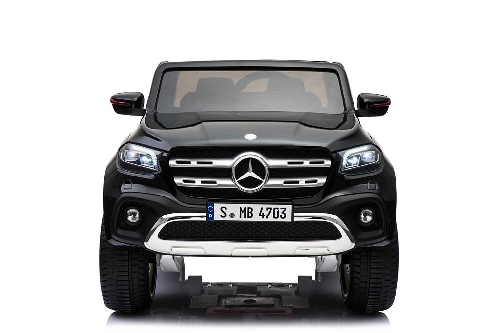 Mercedes X-Class Svart 4WD – 4x12V Elbil för Barn