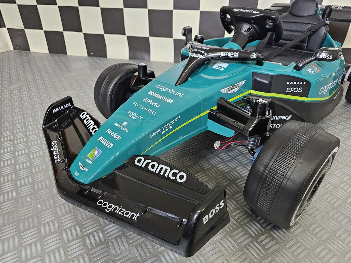 Aston Martin Formel 1 24V elbil för barn – 1 person