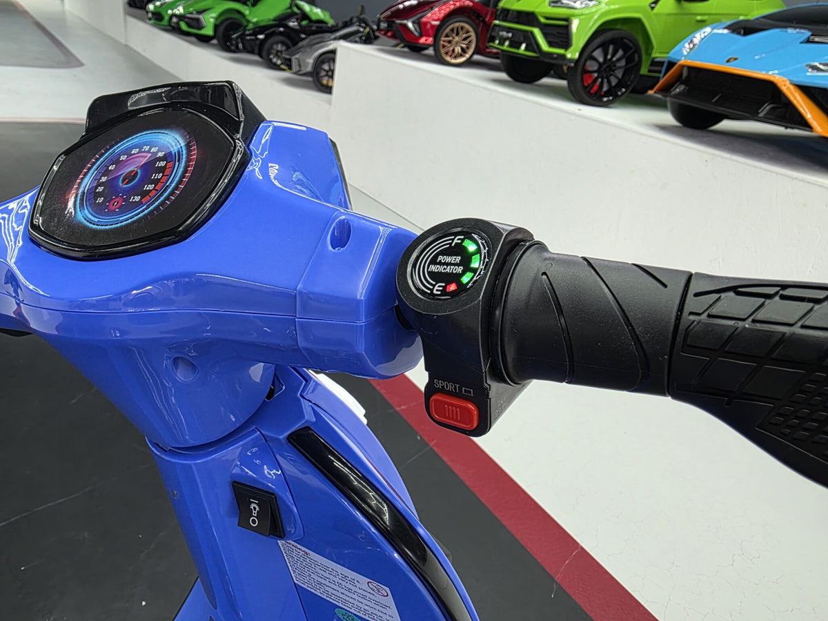 Barnscooter 24V – 1 person, blå