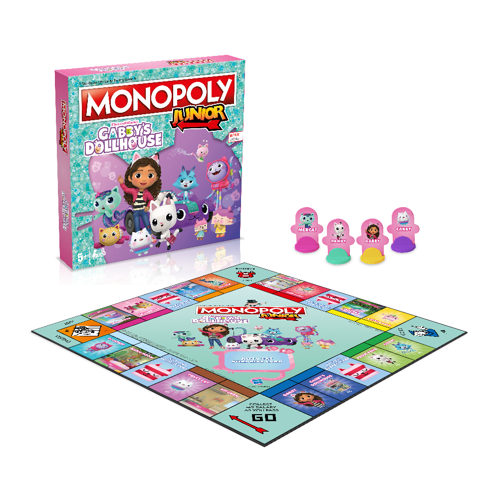 Winning Moves Gabby's Dollhouse- Monopoly Junior English