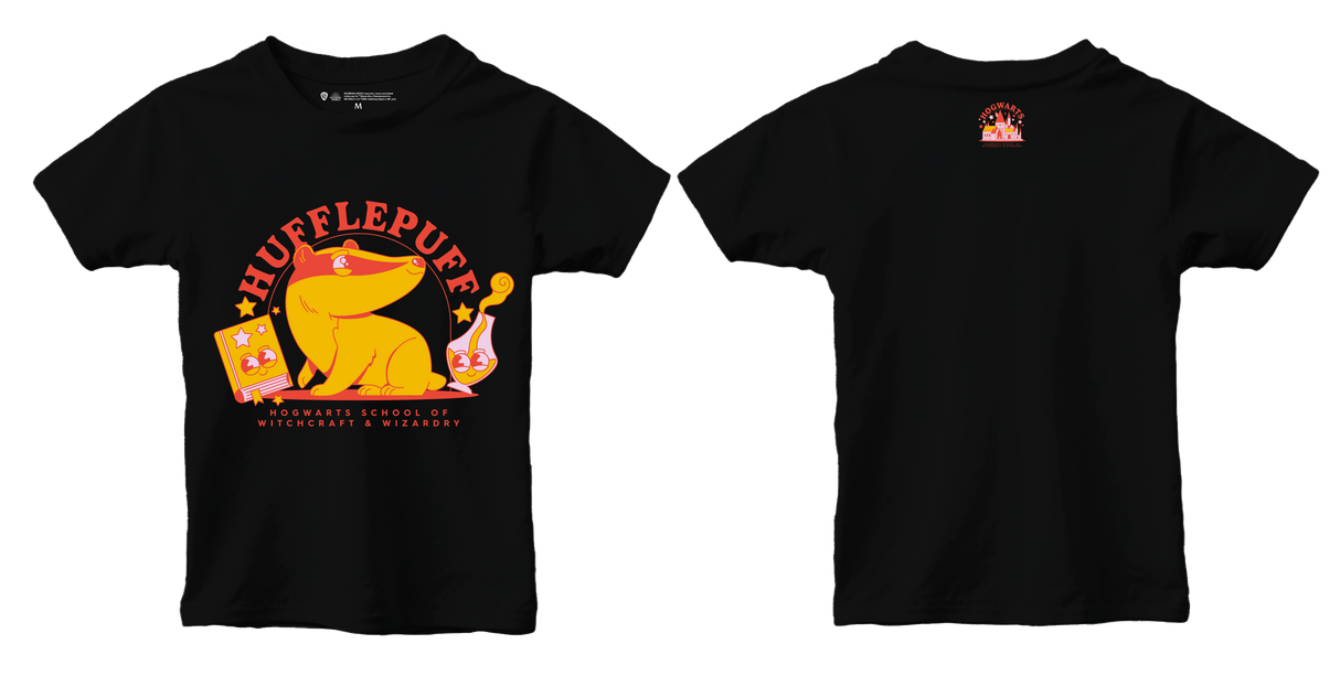 Harry Potter Hufflepuff kids t-shirt black, 9-11 years