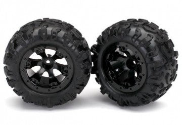 Traxxas 7277 Tires & Wheels Canyon AT/Geode Black 2.2" 1/16 (2)
