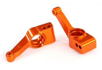 Traxxas 1952T Carriers, Stub Axle Rear Aluminium Orange (2)