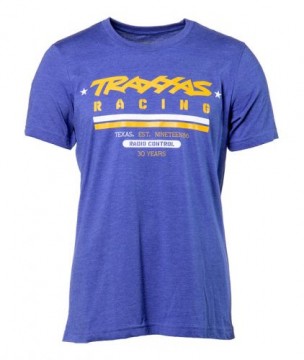 Traxxas 1382-S T-shirt Blue Traxxas Racing Heritage S (Premium)