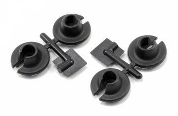 RPM Shock Spring Cups Black (4) - 73152