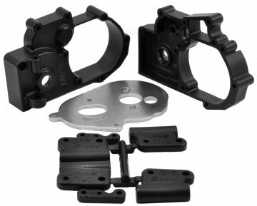 RPM Gearbox Case w/ Mounts Black Bandit, Rustler, Stampede,Slash - 73612