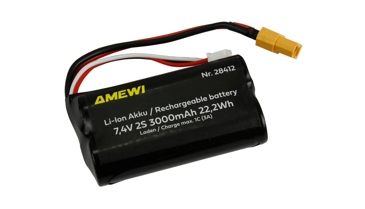 Li-Ion Batteri 2S 7,4V 3000mAh XT60
