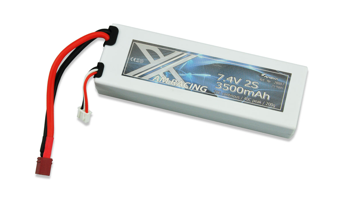 LiPo Batteri 2S 7,4V 3500mAh 20C Hardcase, DEANS