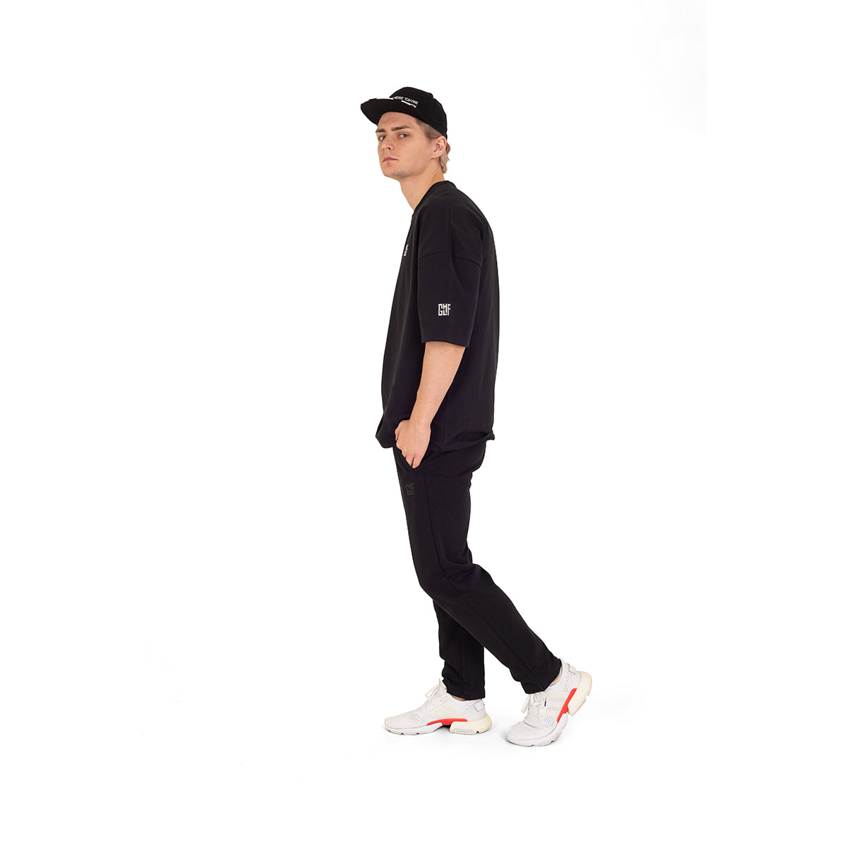 FragON - Holografic Logo Oversize T-shirt Black, S/M