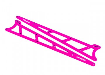 Traxxas 9462P Side Plates Wheelie Bar Alu Pink Drag Slash