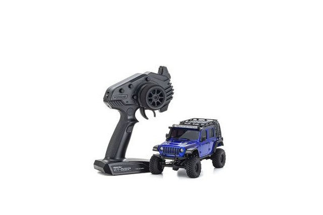 Kyosho 32528MB - Mini-Z 4x4 MX-01 Jeep Wrangler Unlimited Rubicon Blue Metali (KT531P)