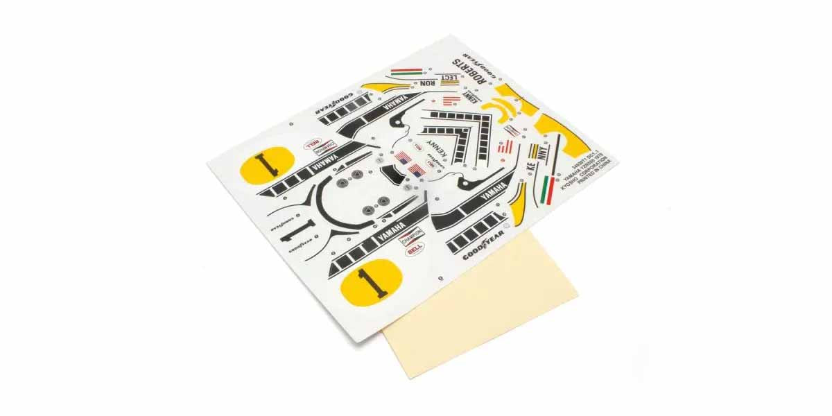 Kyosho Hanging-On Racer Yamaha YZR500 Decal Sheet