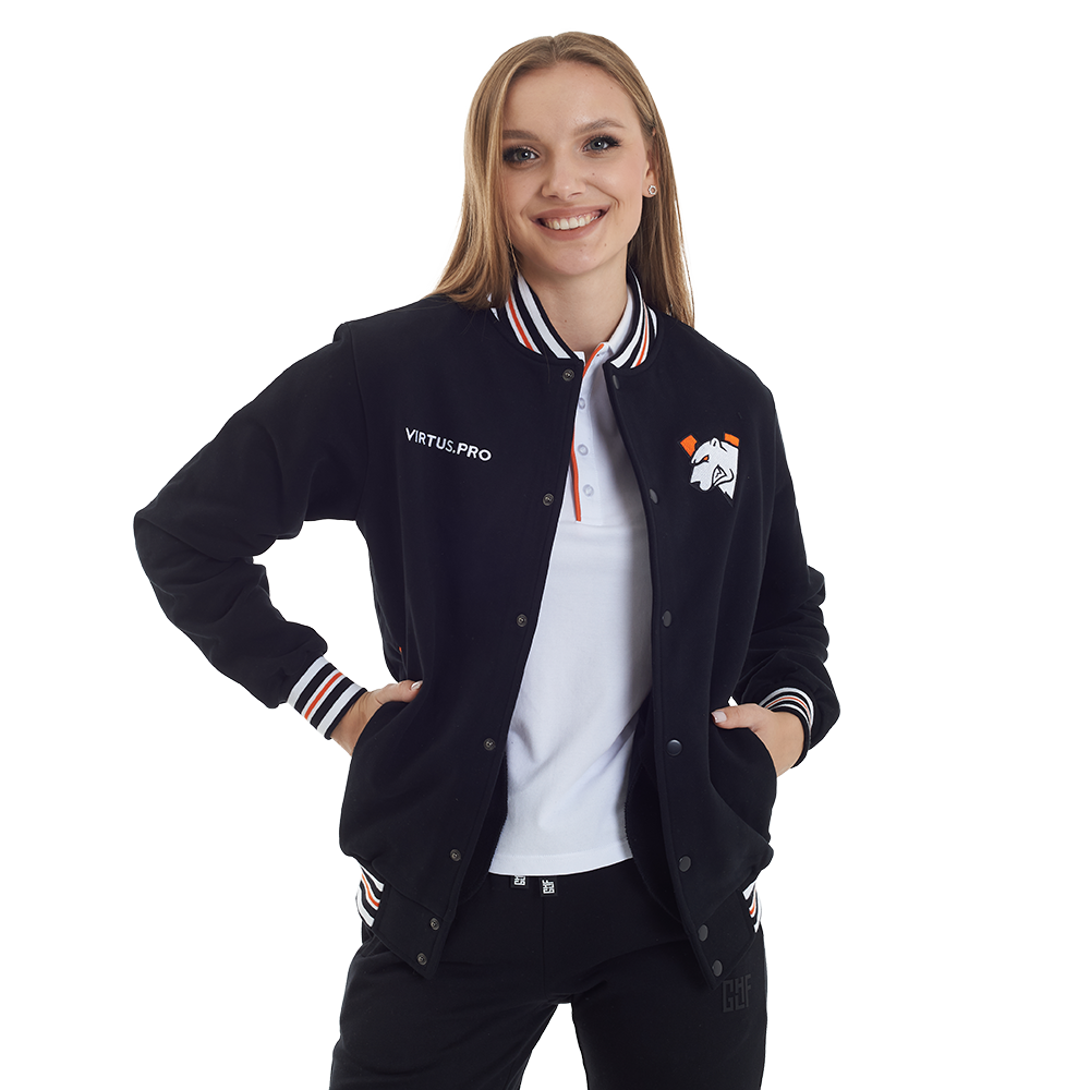 Virtus.pro College jacket black, XL