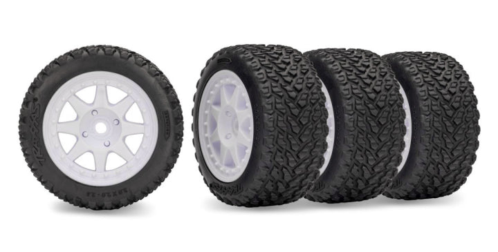 Tires & Wheels Rally / Mini Rally White Front(H) + Rear(S) (4)